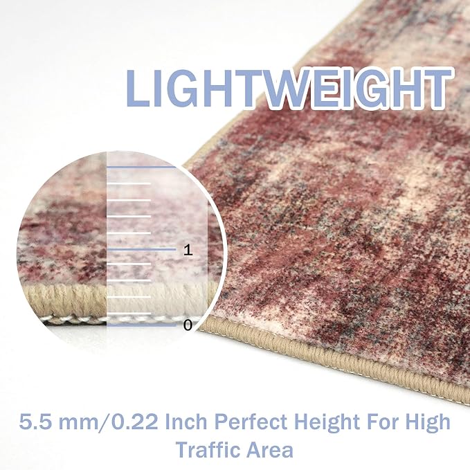 IOHOUZE Abstract Area Rugs 6x9 Ft Washable Rugs - Image 5