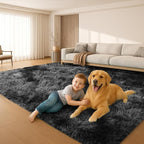 6x9 Rugs for Living Room, Rugs for Bedroom, Plush Fluffy Carpet, Non-Slip - Image 5