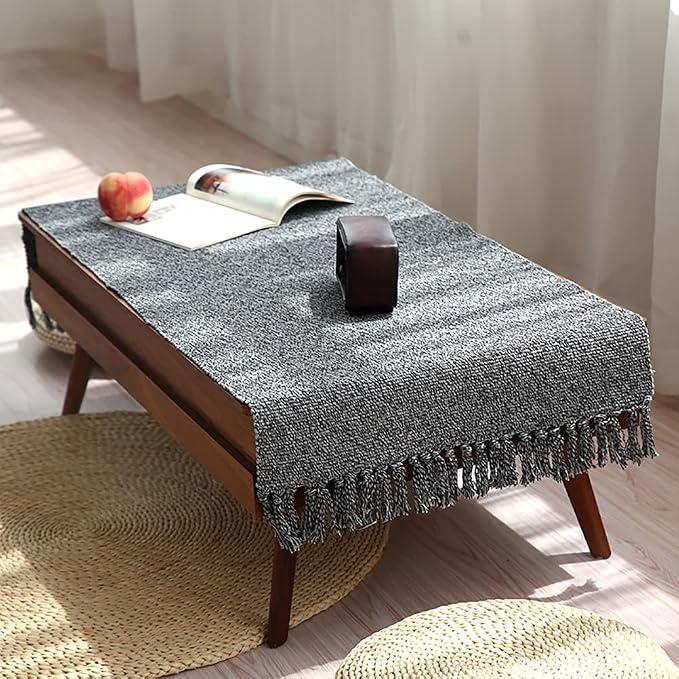 Cotton Bathroom Rug Reversible Laundry Room Rag Rug. Hand Woven Chindi Area Rug - Image 2