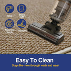 Dirt Trapping Door Mat 20x32, Taupe Faux Jute Entryway Rug | Low-Profile - Image 7