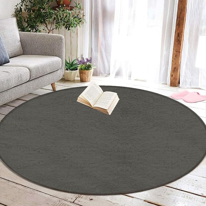 Large Round Area Rug Home Decor Modern Bathroom Rug Kitchen Office Circle Rug - Image 5