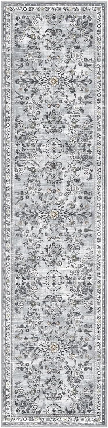 Yamaziot Washable Runner Rug 2x8 – Non Slip Boho Floral Hallway Runner Rug - Image 8