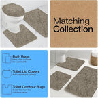GORILLA GRIP Plush Absorbent Shaggy Chenille Bath Rug Mat - Image 8