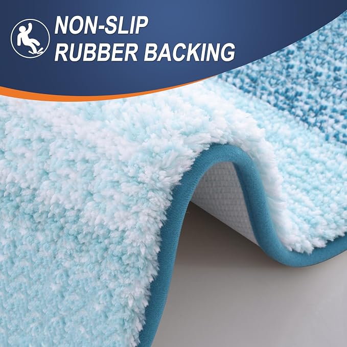 OLANLY Large Bathroom Rugs Mat 54x24, Extra Soft Absorbent Microfiber Bath Rugs - Image 4