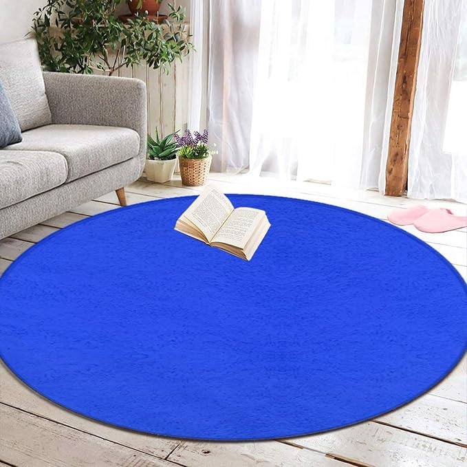 Home Decor Non Slip Kitchen Office Circle Rug, Machine Washable Modern Round - Image 5