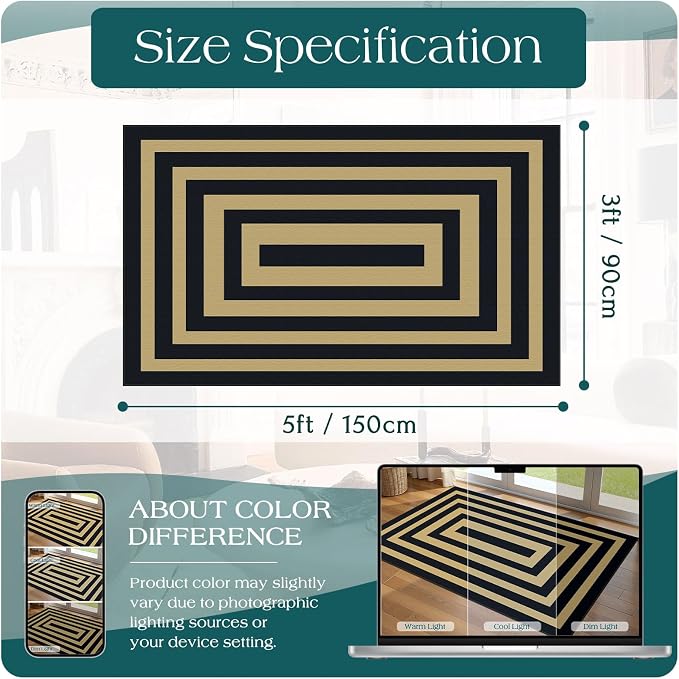 3x5 Modern Entry Rug - Image 7