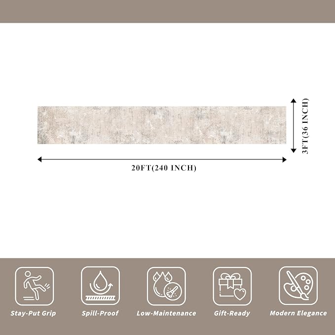 3x20 ft Extra Long Hallway Runner Rug - Image 2