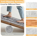 HEBE Boho Kitchen Rug Sets 3 Piece - Image 3