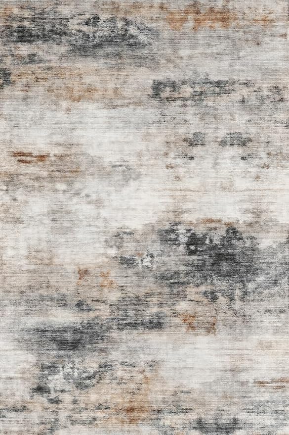 Toneed Abstract Area Rug 5x8 Modern Washable Rug Soft Non Slip Rug Low Pile - Image 7