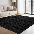 Fluffy Rug Shag Area Rug, Small Bedside Rug, Soft Fluffy Shag Entryway Throw by Yongyangjuxi