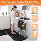 TranquilRelax 4/5 Inch Thick Anti-Fatigue Kitchen Mats 2Pcs, Cushioned Non-Slip - Image 4