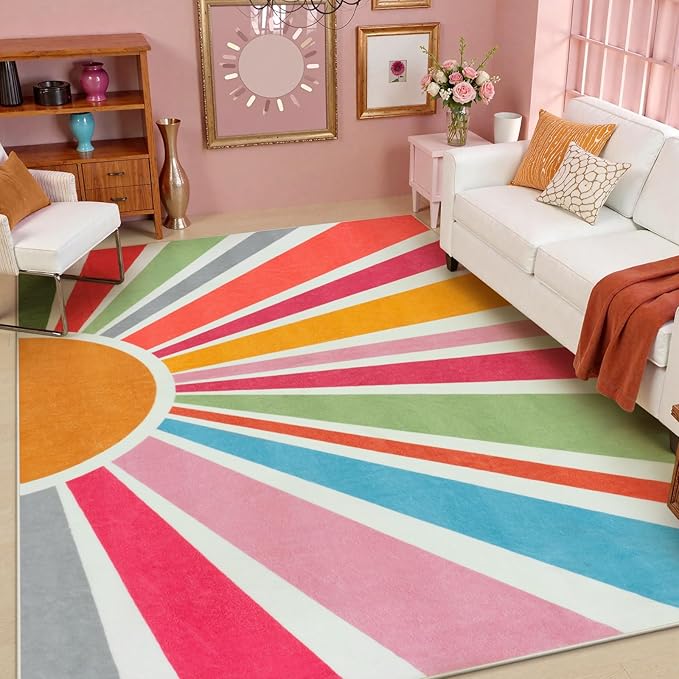 STARUIA Sun 8x10 Washable Area Rugs by STARUIA