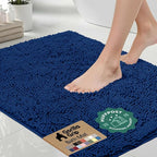 GORILLA GRIP Bath Rug Mat 60x24, Thick Soft Absorbent Chenille, Quick Dry by Unknown