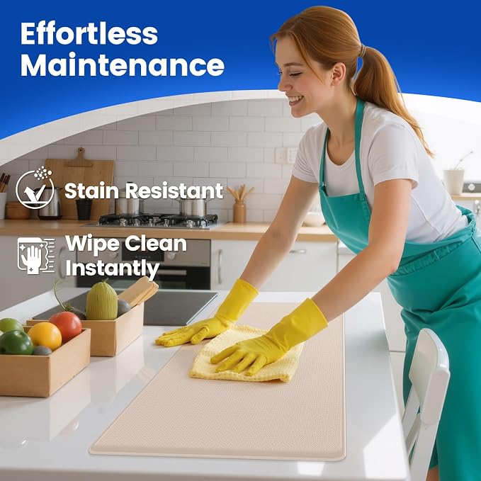 KitchenClouds Kitchen Mats for Floor, Non Slip Anti Fatigue Mats for Kitchen - Image 5