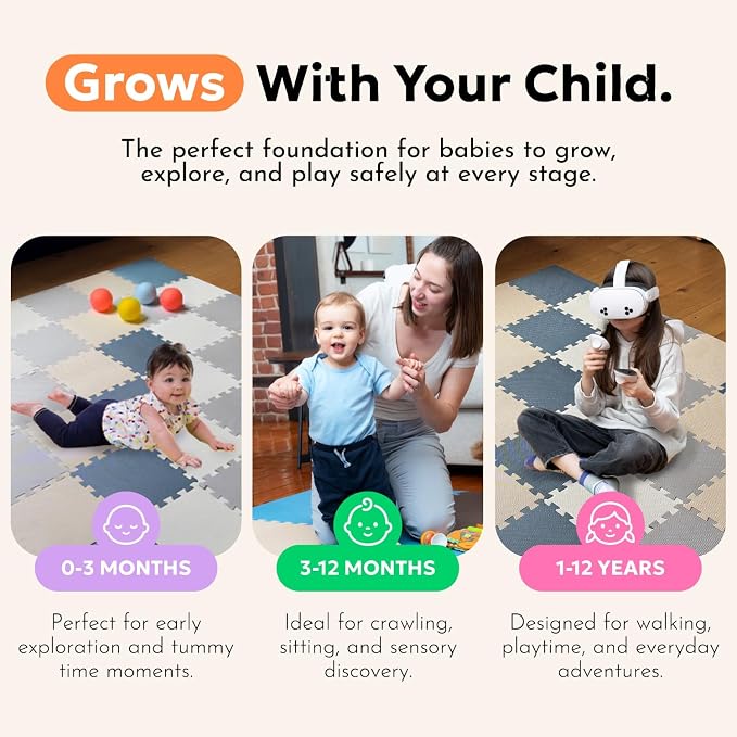 MioTetto Baby Play Mat, Soft Foam Floor Tiles - Image 3