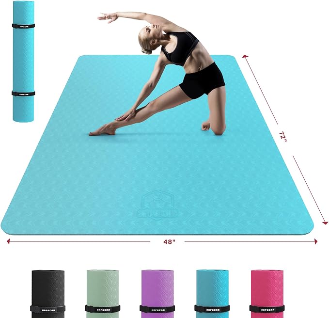 HAPBEAR Extra Large Yoga Mat by HAPBEARFitness