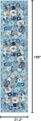 Rug for Hallways Kitchen Rug 2'6" x 14', Non Slip Washable Rugs - Image 2