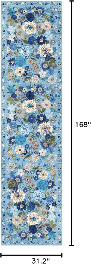 Rug for Hallways Kitchen Rug 2'6" x 14', Non Slip Washable Rugs - Image 2