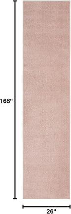 Nourison Home Nourison Essentials Pink 2'2" x 14' Area Rug - Image 2