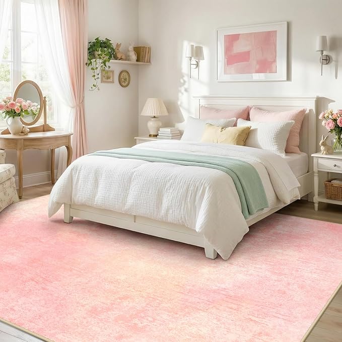 RELEANY Washable Area Rugs 6'x9' Non-Slip Modern Abstract Soft - Image 4