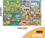 Car Rugs for Kids Toy Cars, Kids Play Rug - Image 2
