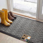 GORILLA GRIP 100% Waterproof All-Season WeatherMAX Doormat, US Designed Natural by Unknown