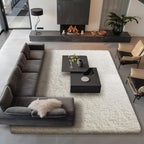 Ophanie Area Rugs 9x12 Living Room, Large Ivory Bedroom Carpet, Big Shag Indoor - Image 6