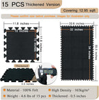 TroyStudio Thick Sound Absorbing Interlocking Floor Mats, Non-Slip Anti - Image 2