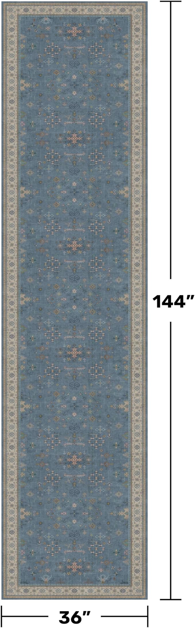 Vintage 3x12 Long Hallway Runner Rug - Image 2