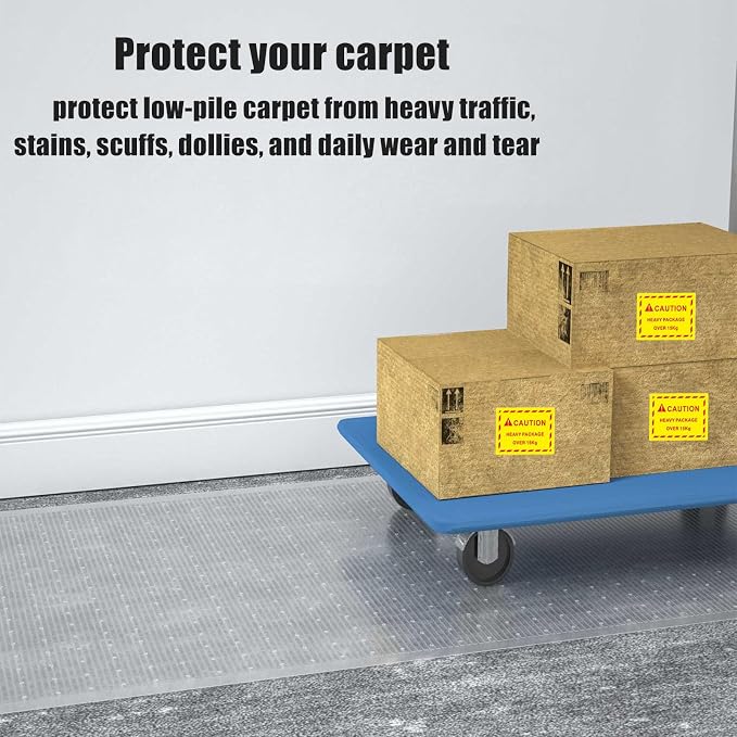 Plastic Carpet Runner 27 x 48 Inch Plastic Area Rug - Image 3