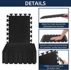 20 Pieces Sound Absorbing Interlocking Floor Mats, 15.7 x 11.8 x 0.4 inches - Image 4