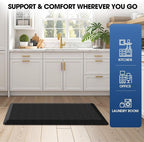Mattitude 4/5 Inch Thick Kitchen Mat Cushioned Anti-Fatigue Floor Mat Water - Image 7