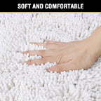 H.VERSAILTEX Microfiber Bath Rugs Chenille Floor Mat Ultra Soft Washable - Image 4
