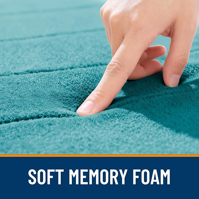 OLANLY Memory Foam Bath Mat 32x20, Super Soft Absorbent Bathroom Rugs, Quick Dry - Image 5