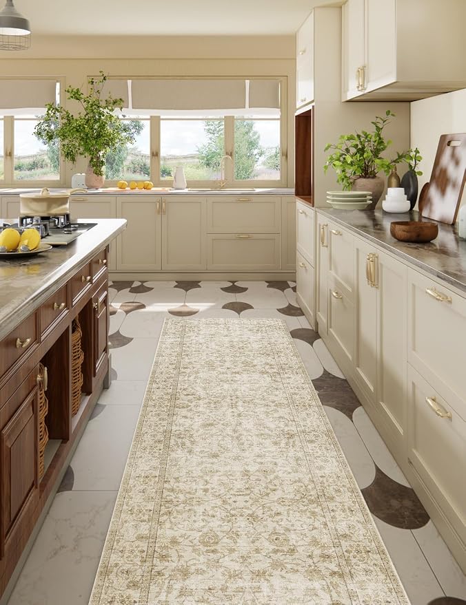 Washable Kitchen Rug Runners for Hallways: 2'6"x8' Bedroom Runner Rug Non Slip - Image 9
