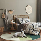 6ft Round Rugs for Living Room, Soft Washable Non-Slip Large Circle Rug - Image 9