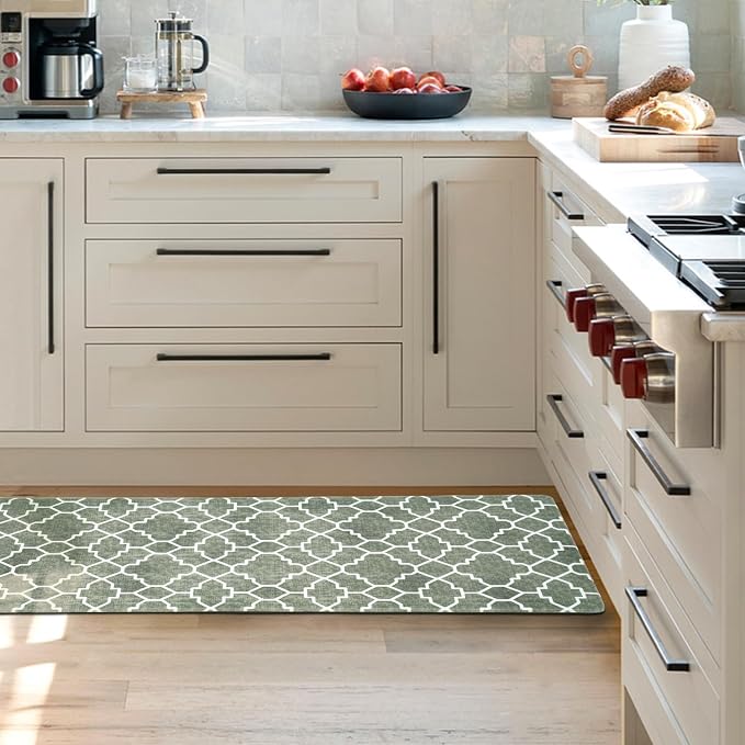 FRESHMINT Kitchen Mat Set of 2, Anti-Fatigue Cushioned Kitchen Mats - Image 2