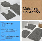 GORILLA GRIP Plush Absorbent Shaggy Chenille Bath Rug Mat - Image 8
