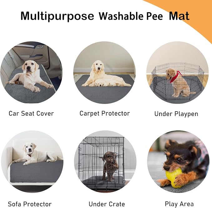 LOOBANI 2 Packs Extra Large Reusable Dog Mat - Image 6