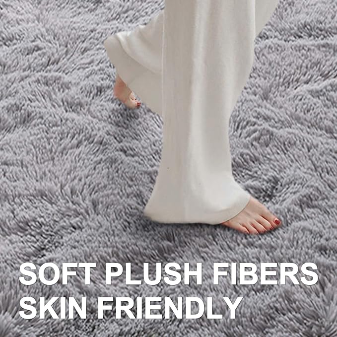 6x9 Ft Large Shag Rugs for Living Room Decor, Ultra Soft Fluffy Furry Area Rugs - Image 4