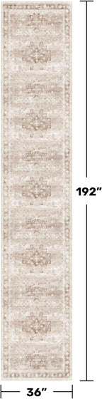 Hazo Haus Beige Boho 3x16 Extra Long Runner Rug - Image 2