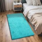 Teal Blue Rug Fluffy Rugs, 3x5 Teal Area Rugs by Yongyangjuxi
