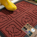GORILLA GRIP 100% Waterproof All-Season WeatherMAX Doormat 35x23, US Designed by Unknown