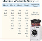 BESTSWEETIE Area Rug 10x12 Rug Machine Washable Non-Slip Low Pile Print Pattern - Image 5