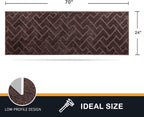 PURRUGS Dirt Trapping Door Mat 24" x 70", Non-Slip Machine Washable Entry Rug - Image 2