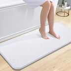 OLANLY Bathroom Runner Rugs 47x20, Extra Soft Absorbent Chenille Bath Rugs by OLANLY