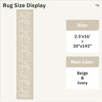 Soalmost Runner Rug 2'6" x 16' Washable Non-Slip 2.5x16 ft Long Runner Rugs - Image 5