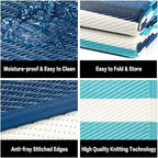 HUGEAR Outdoor Waterproof Rug 8'x10' Plastic Straw Rugs Washable Reversible - Image 6