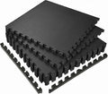 SUPERJARE 0.56'' Thick 6 Pcs 24 Sq Ft Rubber Top Exercise Equipment Mats by SUPERJARE