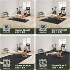 AIRHOP 18 PCS Gym Floor Mat, EVA Foam Puzzle Gym Mat, High-Density Interlocking - Image 5